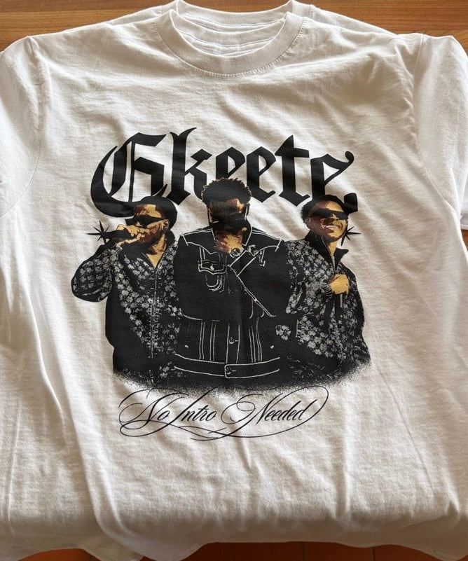 Skeete “No Intro Needed” Graphic Tee – White