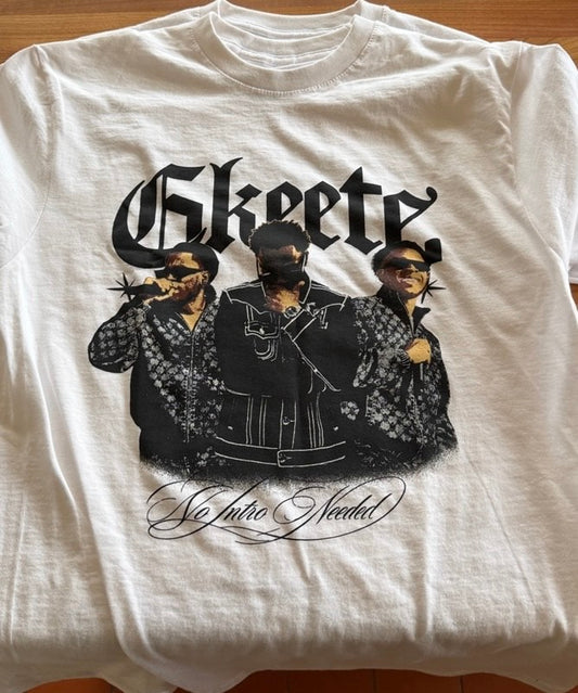 Skeete “No Intro Needed” Graphic Tee – White